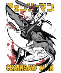 Chainsaw Dark Anime Vector