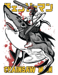 Chainsaw Dark Anime Vector